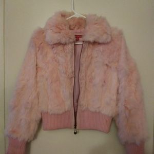 Pink Jennifer J Fur Jacket
